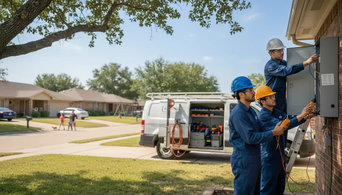 Certified electrician providing emergency electrical services in Peotone, IL